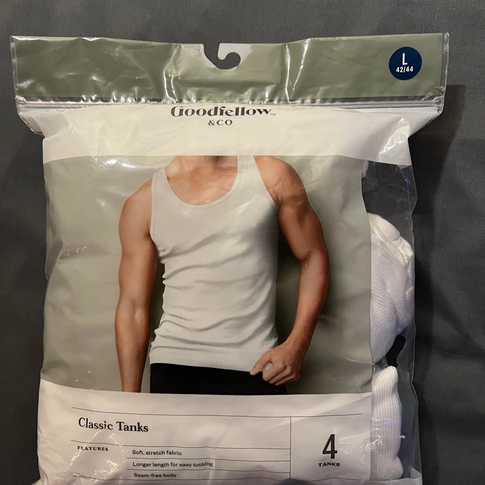 Goodfellow & Co White Classic Tanks - 4 Pack